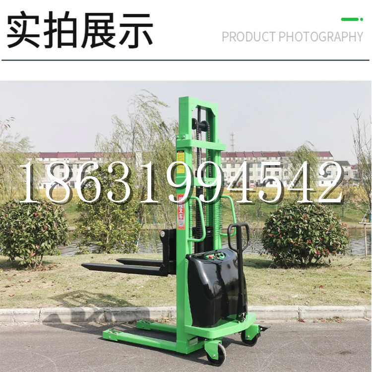 加查县电动叉车堆高车液压铲车电瓶1吨2吨站驾步行式小型全自动叉车